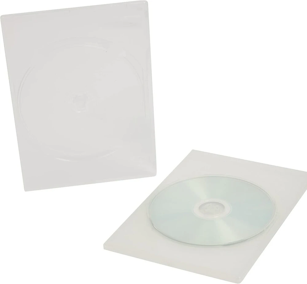 Automagnetola 5 x ploni skaidrūs dvd dėklai, 7 mm nugarėlė