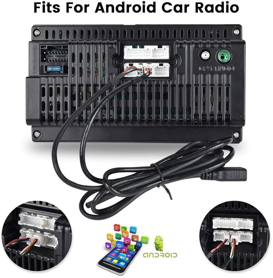 Automagnetola Automobilio Usb kabelio adapteris 4 ir 6 kontaktų Android radijui