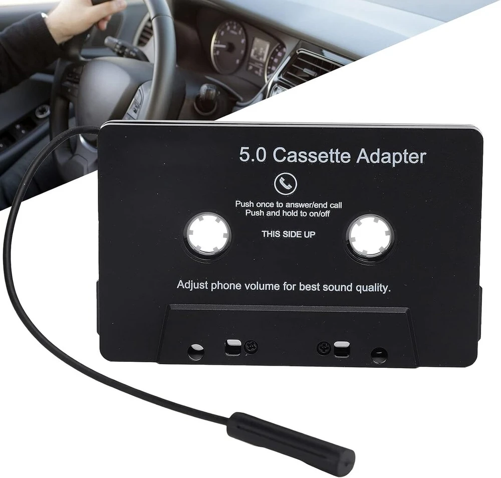Automagnetola Kasetės adapteris automobilio radijui, kasetinio grotuvo adapteris audio kasetės Aux adapteris Mp3 automobilio radijo adapteris 5.0