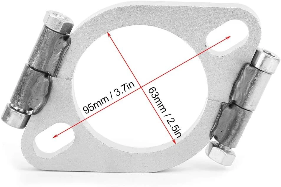 Automobilio išmetimo flanšas 2.5 colio (63 mm) plieno
