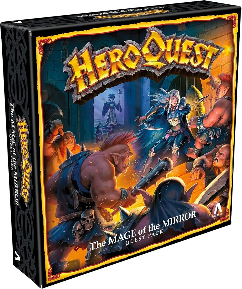 Avalon Hill Heroquest The Mage of Mirror Quest Pack, vaidmenų žaidimas būtinas, sistema žaisti nuo 14 metų, F7539, įvairiaspalvis