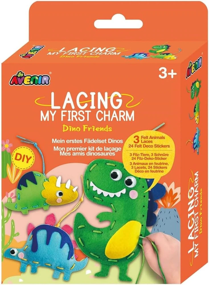 Avenir 6301798 Siuvimo Rinkinys Vaikams Nuo 3 Metų Dinozaurai