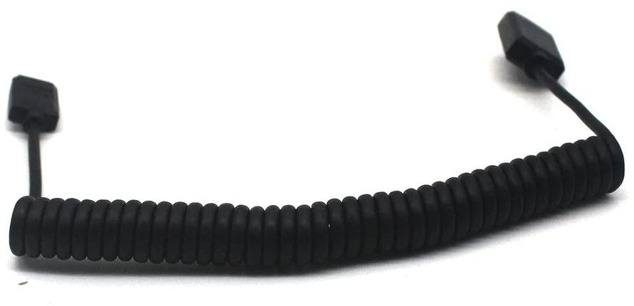 Awaduo standartinis hdmi 2.0 į mini hdmi kabelis, ultra cord hdmi female į mini hdmi spyruoklinis kabelis 4k @ 60hz, palaiko kamera/planšetinį kompiuterį/nuc rinkinį (1.8m)