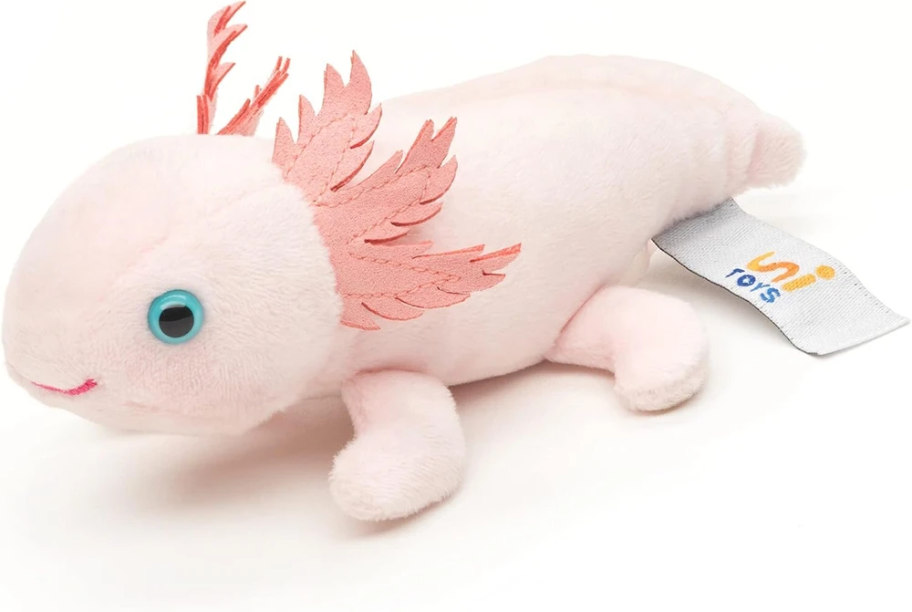 Axolotlis su magnetu, 15 cm pliušinis žaislas