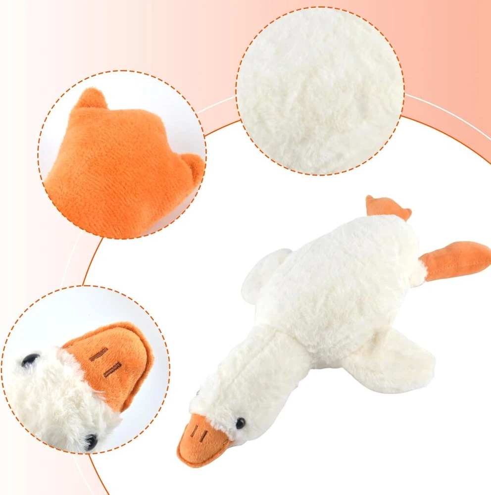 Aynkh pliušinis žaislas žąsis, 50 cm, miela ir minkšta pliušinė pagalvėlė, didelė balta žąsies lėlė, gali būti naudojama kaip pagalvė, lopšinė kūdikiams, tinkama svetainei