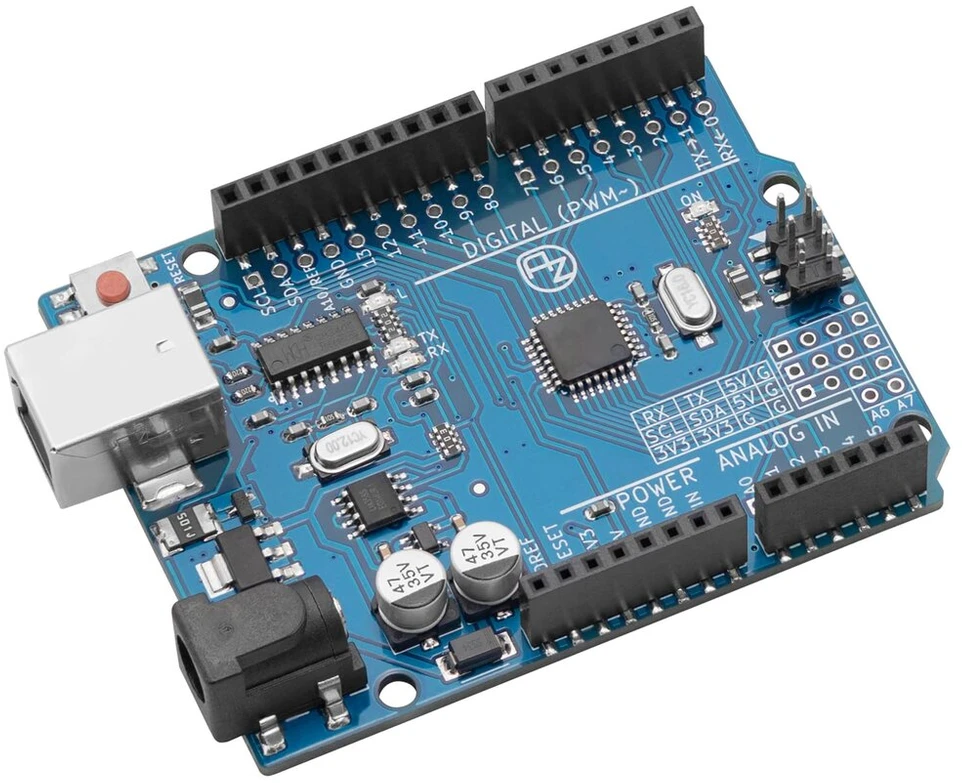 Az-delivery mikrovaldiklio plokštė lgt8f328p su ch340, suderinama su arduino ide