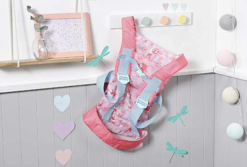 Baby Annabell Active 704226 Zapf Creation nešyklė lėlėms su reguliuojama dirželių sistema įvairiems vaikų dydžiams