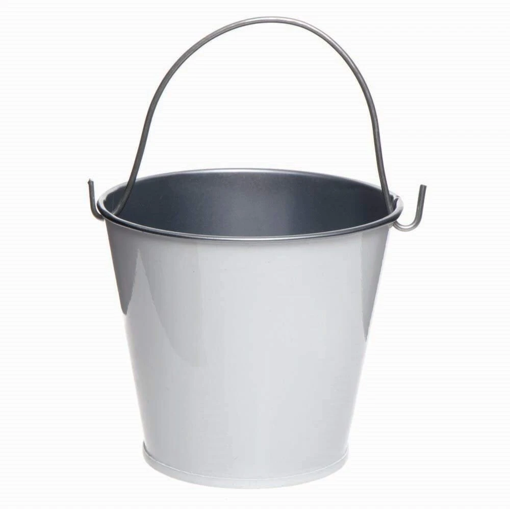 Baker Ross Ax626 Mini skardinis kibirėlis, idealus vaikams dažyti ir dekoruoti, sėti sėklas, puikiai tinka naudoti viduje ir lauke - 5 vnt.
