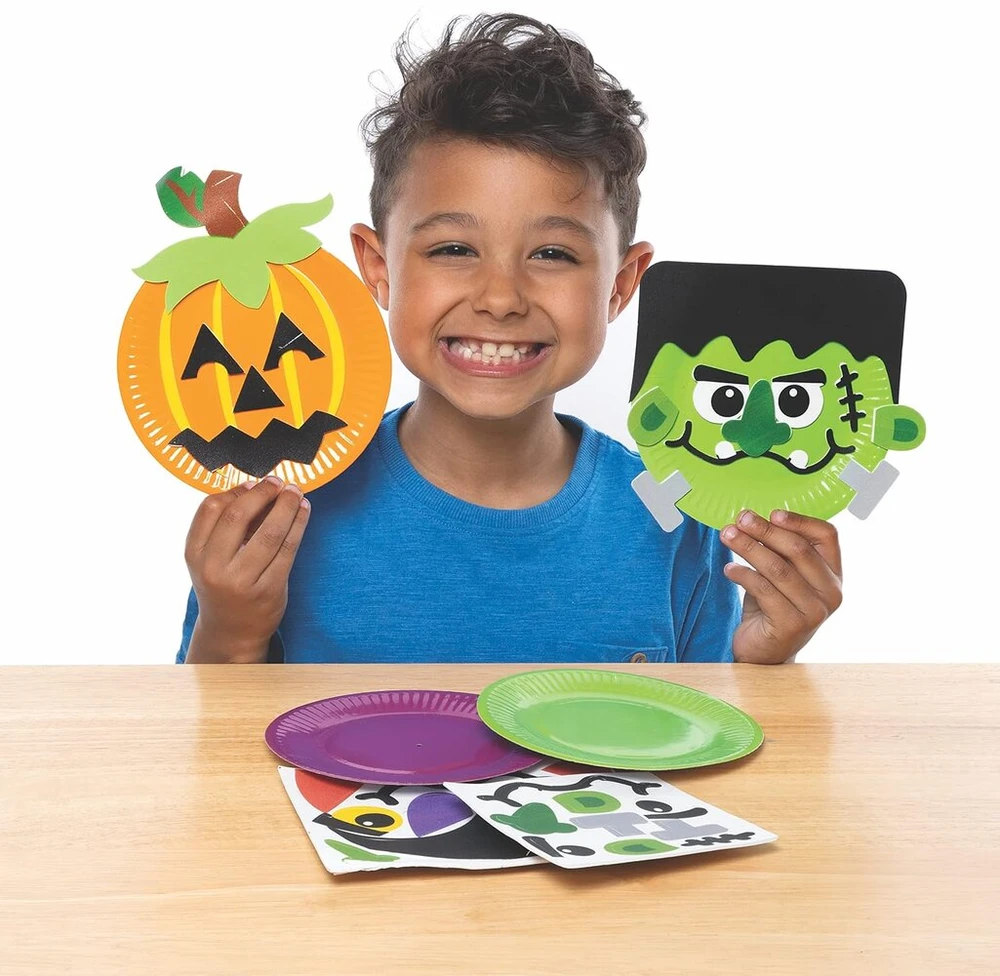 Baker Ross fe744 halloween rinkinys, pasigaminkite savo halloween dekoracijas vaikams, halloween menas ir amatai vaikams, skirti personalizuoti, 4 vnt.