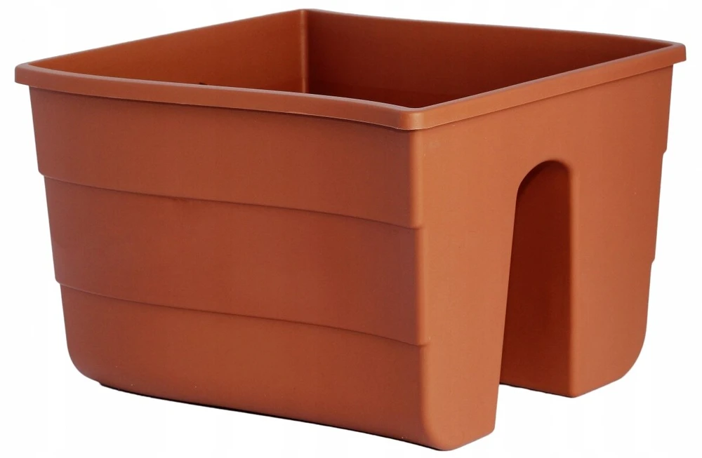 Balkono gėlių vazonas atramai Fala 30cm Terracotta