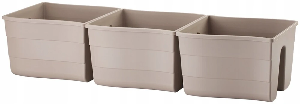 Balkono gėlių vazonas atramai Fala 30cm Terracotta