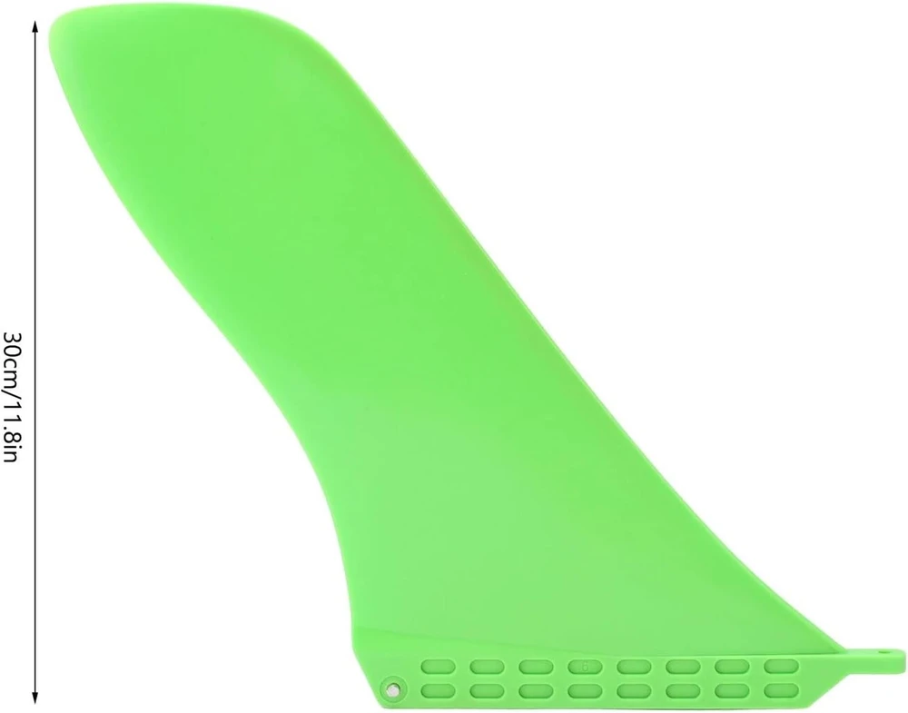 Banglenčių pelekai, 30 cm / 11.8 colio sustiprinti Pvc banglenčių pelekai žali banglenčių peleko trasterio pakaitalas universalūs longboardų pelekai banglenčių priedai banglentėms ir irklentėms