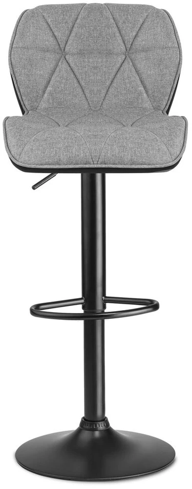 Bar Hoker su „Castel Backrest“ - 2 vienetai - juoda ir pilka