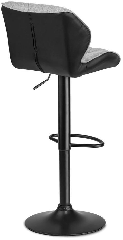 Bar Hoker su „Castel Backrest“ - 2 vienetai - juoda ir pilka