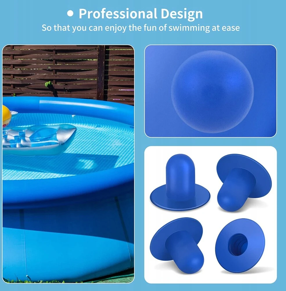 Baseino išleidimo angos dangteliai Intex Pvc 5 vnt.