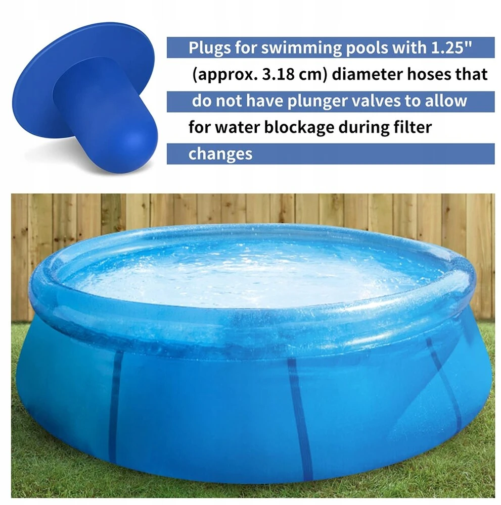 Baseino išleidimo angos dangteliai Intex Pvc 5 vnt.