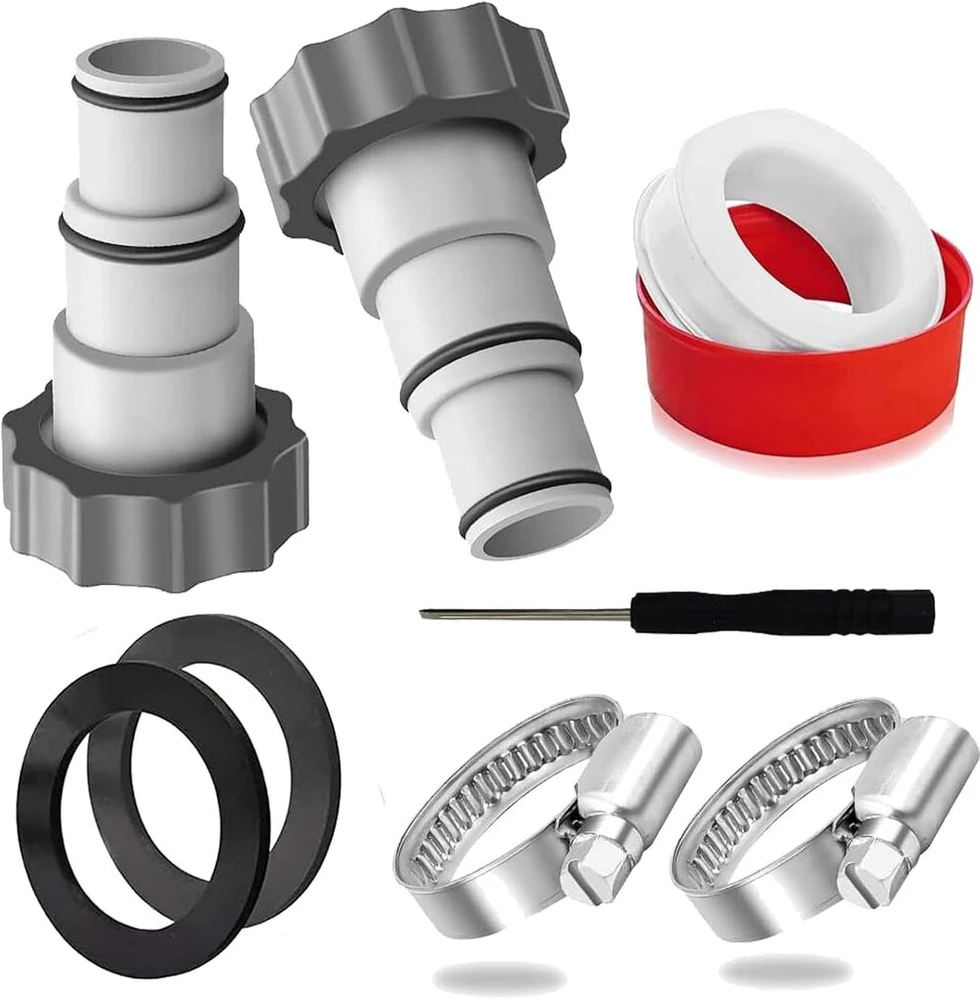 Baseino žarna, baseino žarna 38 mm jungtis, baseino žarnos adapteris nuo 32 iki 38, žarnos jungtis 38 mm, Intex žarnos Intex baseinui, čiaupo adapteris, sodo žarna