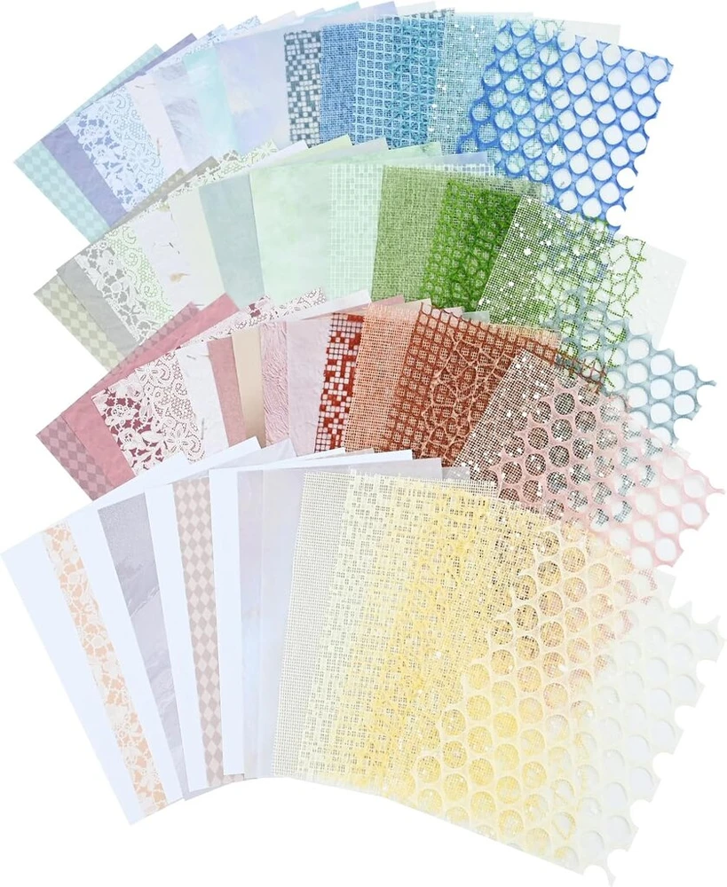 Bekecidi 60 lapų scrapbooking popieriaus rinkinys, "pasidaryk pats" dekoravimo medžiagos, tinklinis specialus popieriaus rinkinys, rankų darbo tekstūruotas popierius scrapbooking žurnalui, 4 stiliai