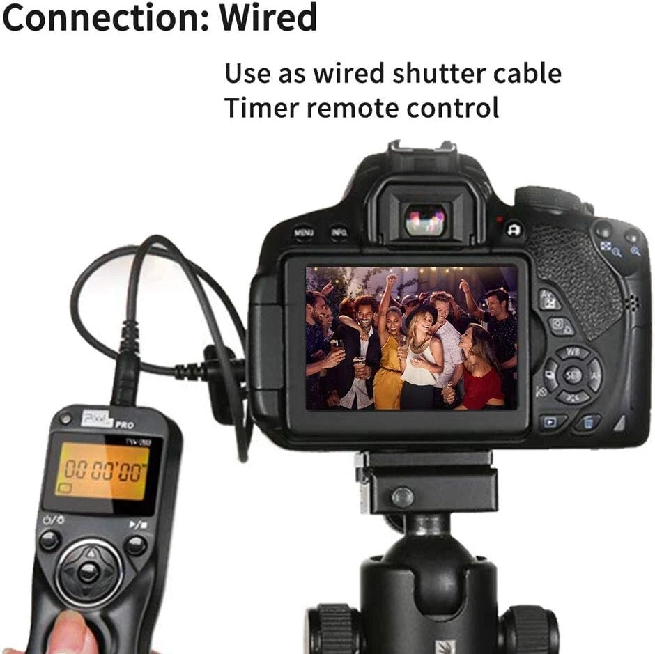 Belaidis nuotolinio valdymo pultas Pixel Tw-283 Dc0/dc2, suderinamas su Nikon D800 D700 D200 D300 D500 D5600 D3100 D3200 D3300