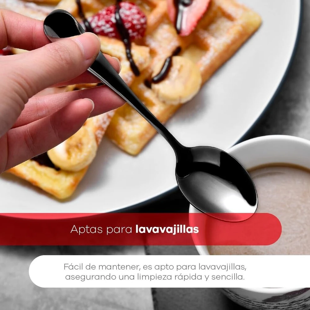 Bergner 24 vnt. nerūdijančio plieno stalo įrankių rinkinys, juodas