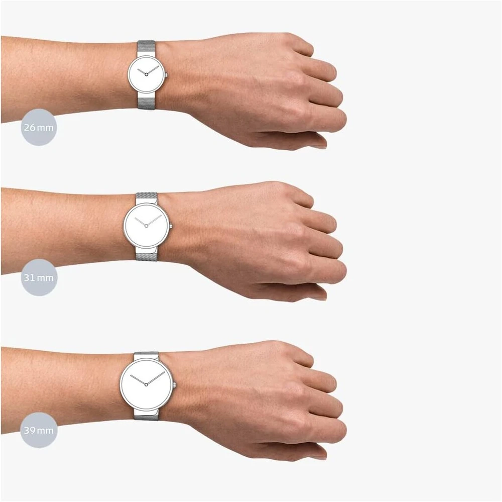Bering Max René Collection vyriškas kvarcinis laikrodis su nerūdijančiu plienu ir safyriniu stiklu 15836-504 - 3 Atm, rudas/sidabrinis, 36 mm