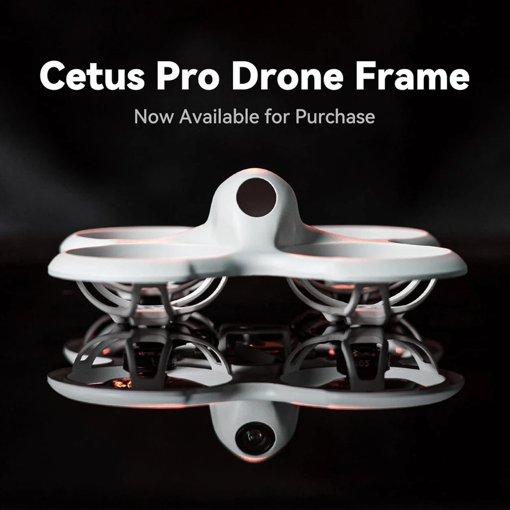 Betafpv Cetus Pro bešepetėlinis rėmas 75mm baltas, suderinamas su Cetus Pro bešepetėliniu dronu Quadcopter 1102 bešepetėliniu varikliu C02 Fpv mikro kamera