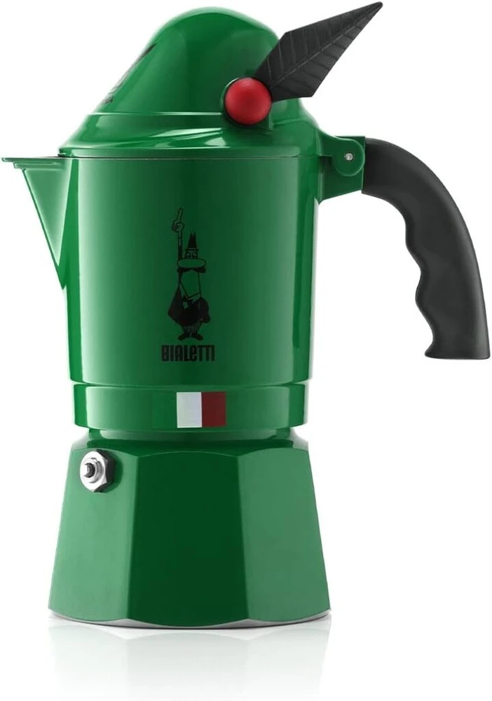 Kavos aparatas Bialetti Moka Express Alpina 2762 espreso kavinukas, aliuminis, žalias