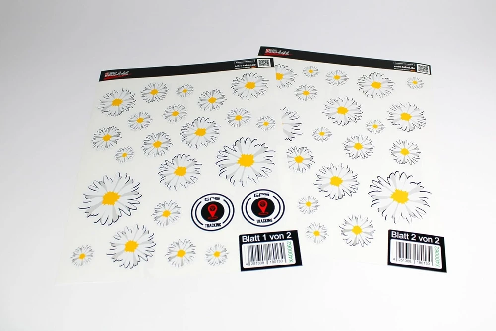 Bike-label lipdukas dviračiui 44 dalių vaikiško dviračio lipdukų rinkinys paspirtukas daisy