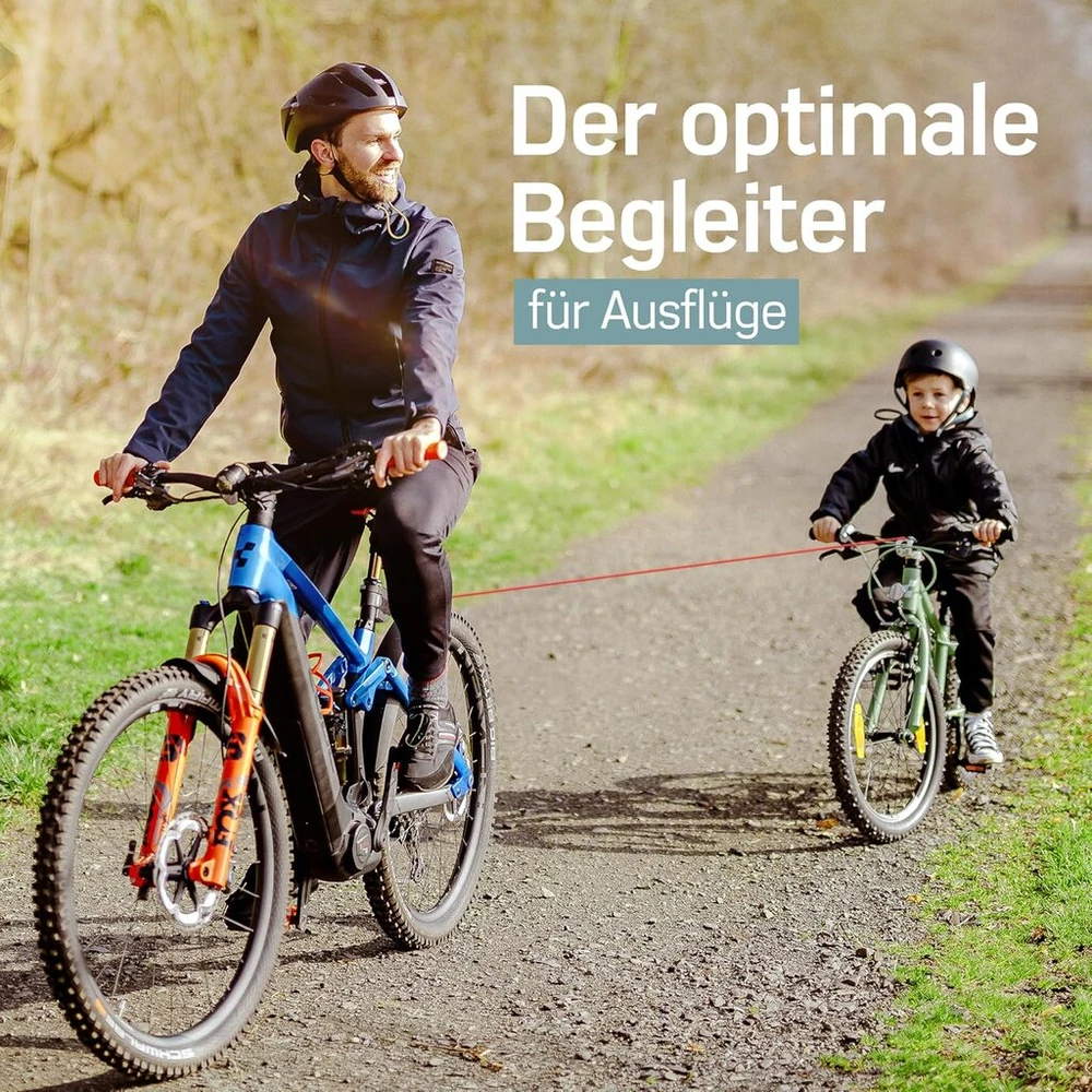 Bikelinx Towbuddy vilkimo lynas dviračiui, universalus, 2.5 metro, greitas surinkimas, 120 kg traukimo lynas, suaugusiems ir vaikams