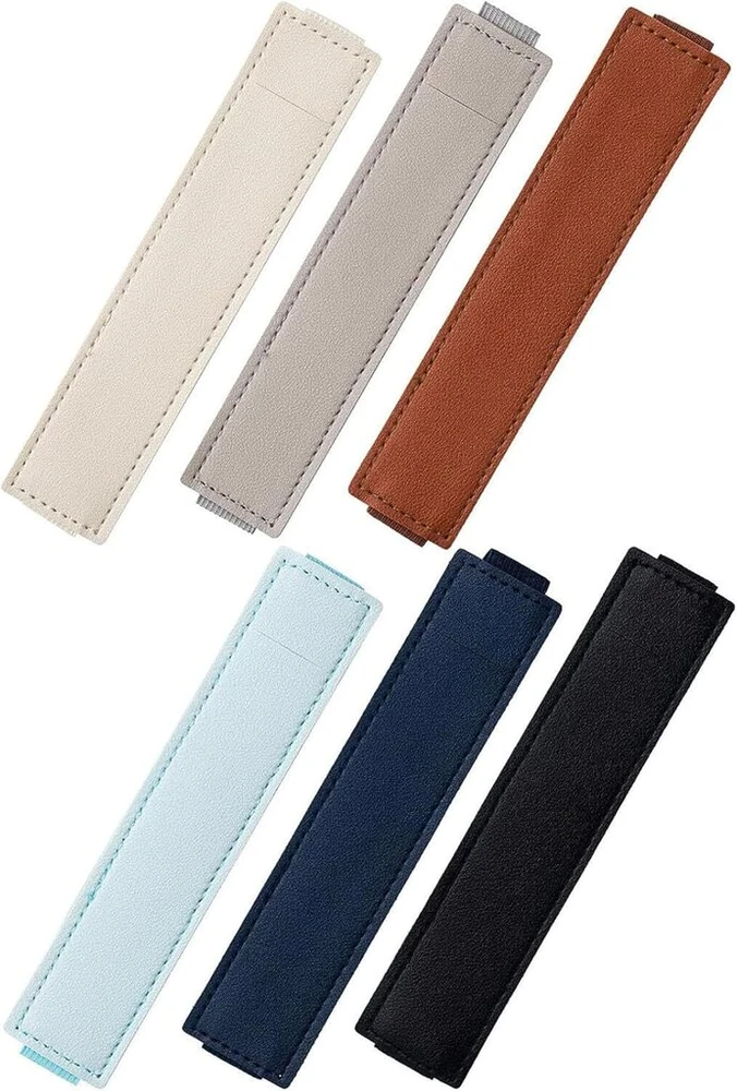 Binphorm elastinis odinis rašiklio laikiklis užrašų knygutei ir virvelei, 6 vienetų daugkartinio naudojimo rašiklio dėklas su elastine juostele, nešiojamas rašiklio krepšys planuokliui, kalendoriui, planšetiniams kompiuteriams, rašiklio laikiklis užrašų k