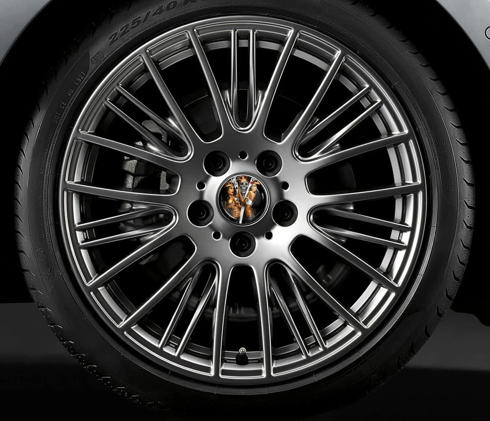 Biomar Labs 4 x 68 mm stebulės dangteliai, suderinami su bmw 36136783536 ratų stebulės dangteliais lengvojo lydinio ratlankiams skull cb 61