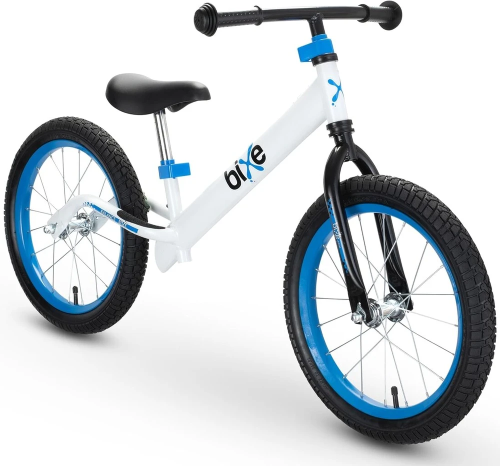Bixe balansinis dviratis nuo 5 metų - balansinis dviratis dideliems vaikams nuo 5 iki 9 metų - dviratis be pedalų su pneumatinėmis padangomis - berniukams mergaitėms - 16 colių ratas