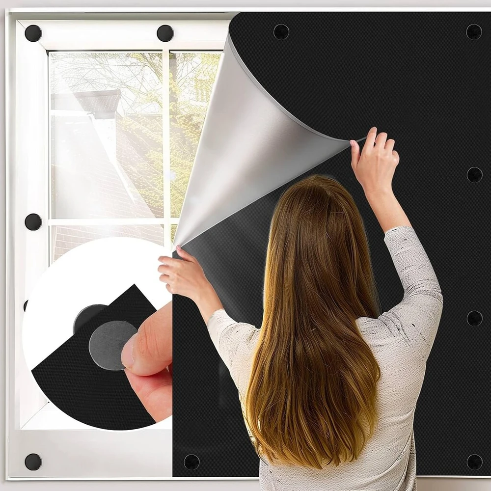 Bksai magnetinis užtemdantis roletas 200 x 145 cm, užtemdantis audinys, magnetinis užsegimas, montuojamas be gręžimo