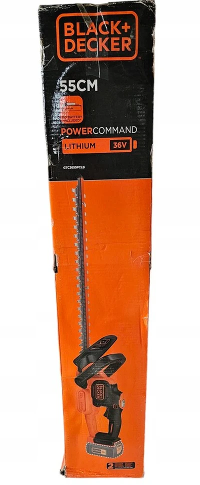 Black & Decker Juodas&decker 55 cm 36 V akumuliatorinės elektrinės žirklės