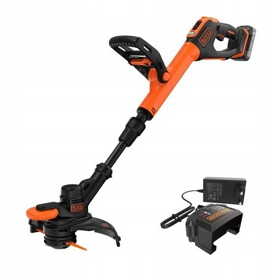 Black & Decker Juodas+decker vejapjovė-trimeris 18v Bcstr918d1 25cm 1x2,0ah + įkroviklis