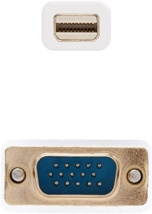 Blendend Mini Displayport į Vga konverterio kabelis, baltas, 3 m ilgio, idealus įrenginiams su mini Dp išvestimi prijungti prie ekranų su Vga įvestimi, patvarus ir patogus