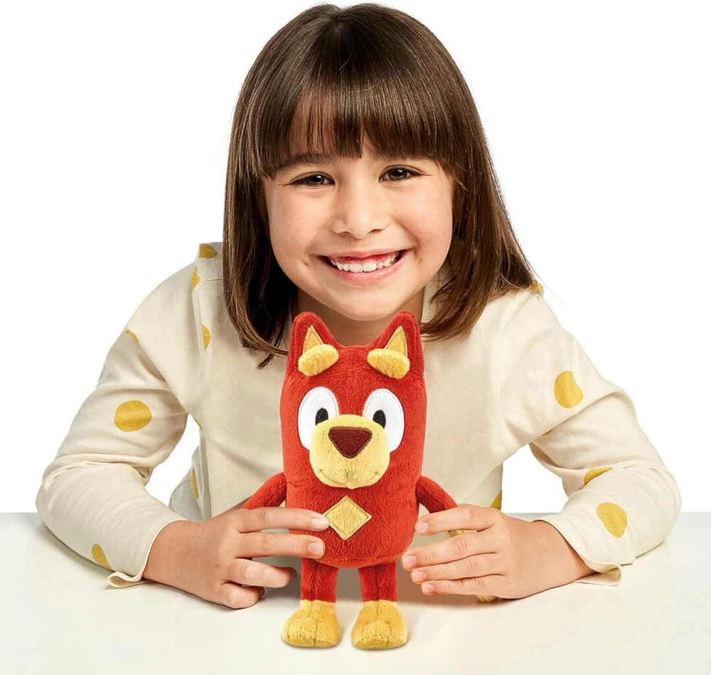 Bluey Giochi Preziosi minkštas pliušinis žaislas Bingo, apie 20 cm aukščio, su animaciniais elementais, skirtas vaikams nuo 3 metų