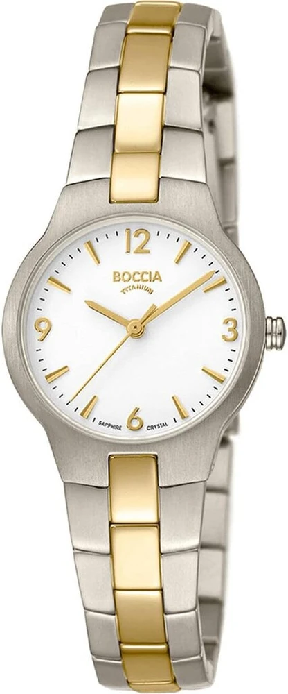 Boccia moteriškas laikrodis 3312-02, auksinis, apyrankė
