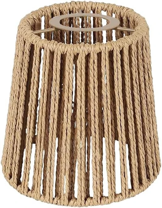 Boho stiliaus rotango gaubtas E27 lemputėms