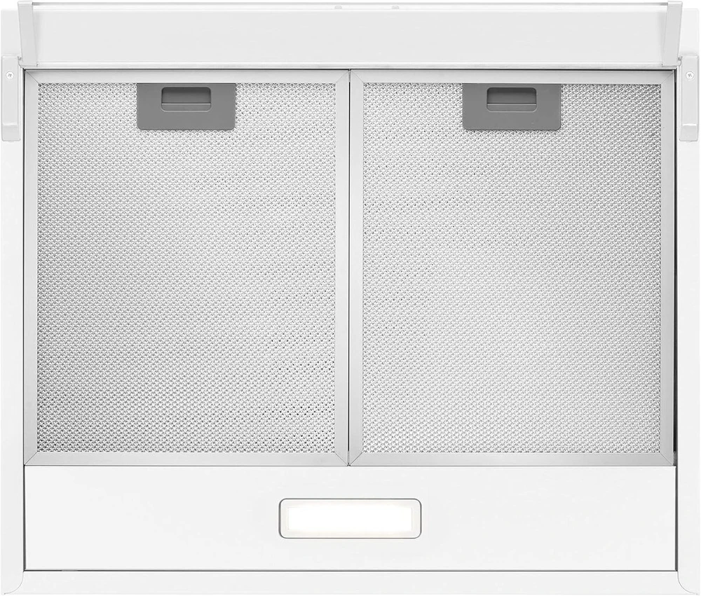 Bomann® du 623.3 gartraukis 60 cm pagrindo recirkuliacija ir ištraukiamasis oras, įskaitant montavimo medžiagą ir filtrą, 3 lygiai, gartraukis 205 m³/h, gartraukis 60 cm, 71 db ištraukimo gaubtas, baltas