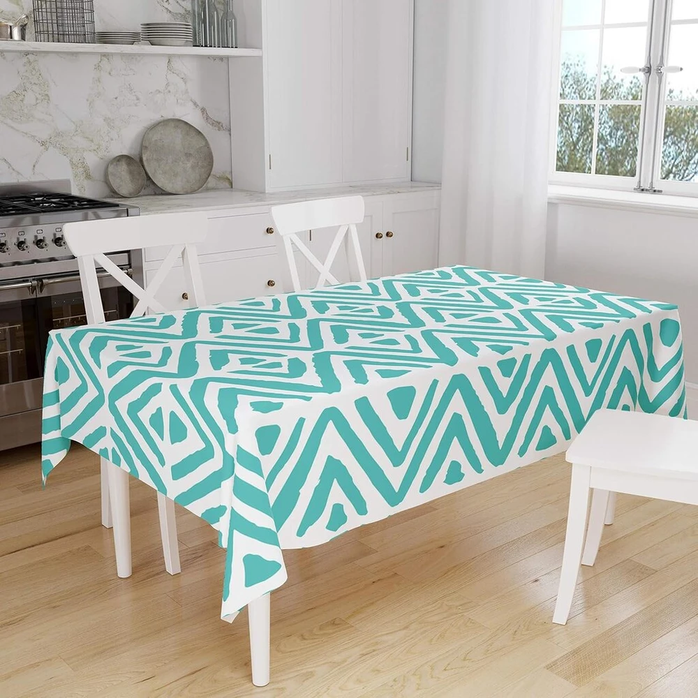 Bonamaison virtuvės dekoratyvinė staltiesė turkio spalvos balta 140 x 160 cm - sukurta ir pagaminta Turkijoje