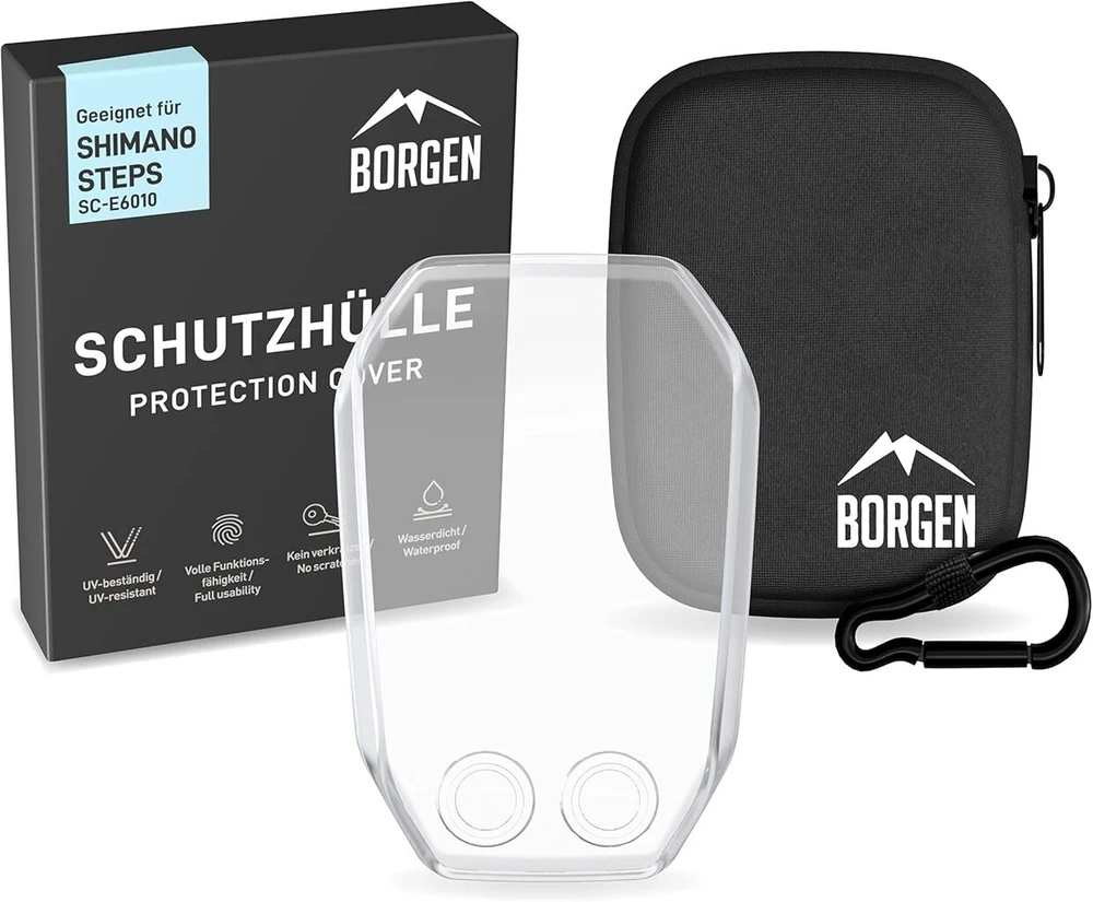 Borgen E-dviračio ekrano apsauga, tinkama shimano steps sc-e-6010 ekranui, skaidri ir vandeniui atspari, apsauga nuo smūgių ir įbrėžimų
