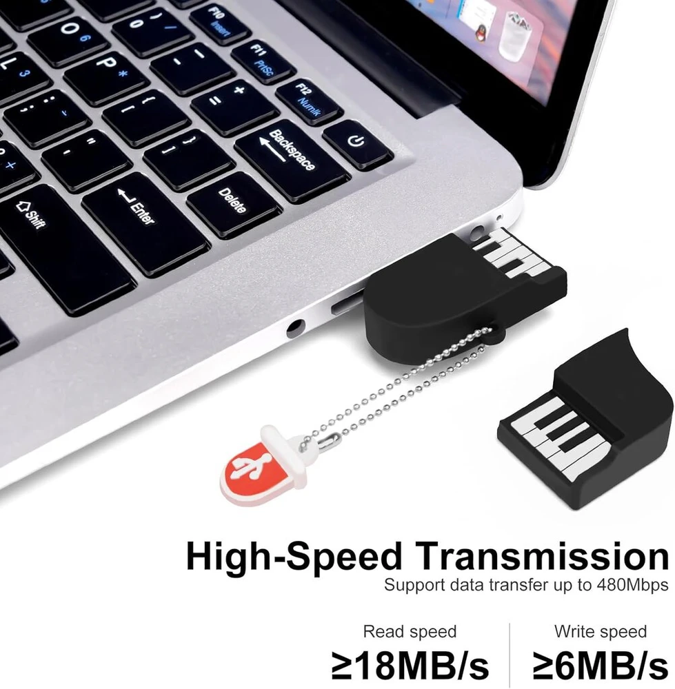 Borlter clamp usb atmintinė 64 gb usb 2.0 atmintinė išorinei duomenų saugyklai miela pianino formos naujoviška pendrive