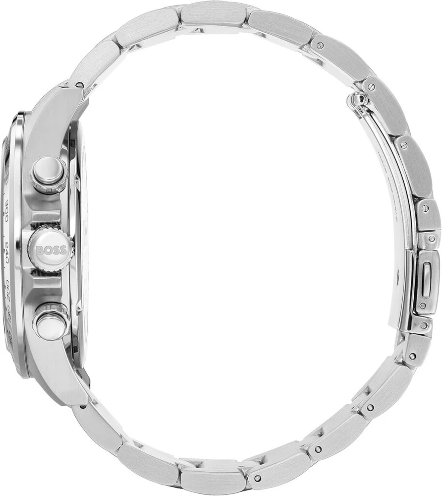 Boss Hero Chronograph vyriškas laikrodis, 43 mm, nerūdijančio plieno apyrankė