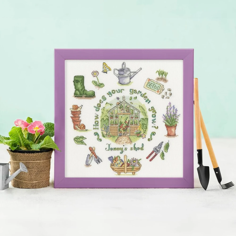 Bothy Threads kryželiu siuvinėjimo rinkinys „the Home Of Happy Stitching“ – kaip auga jūsų sodas?