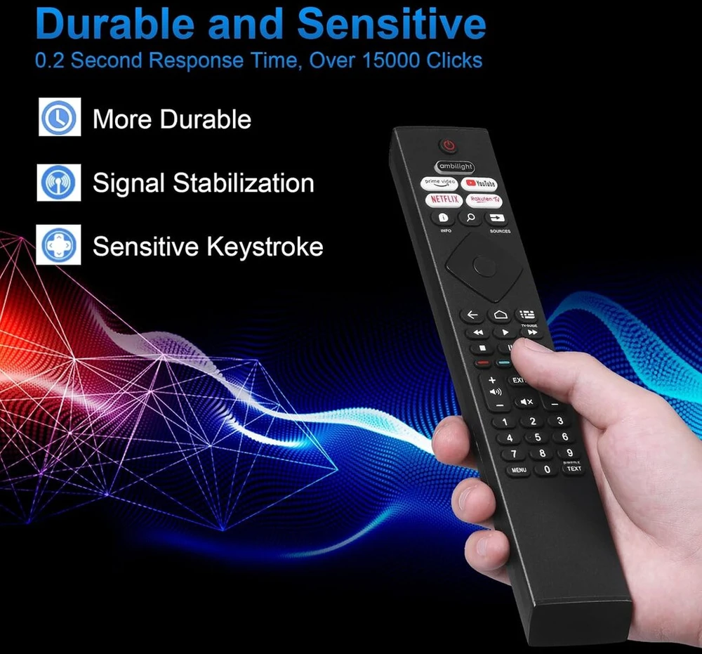 Televizorius Brc0984501 pakaitinis nuotolinio valdymo pultas, suderinamas su philips televizorių nuotolinio valdymo pultu ambilight lcd led smart tv 7900 serija
