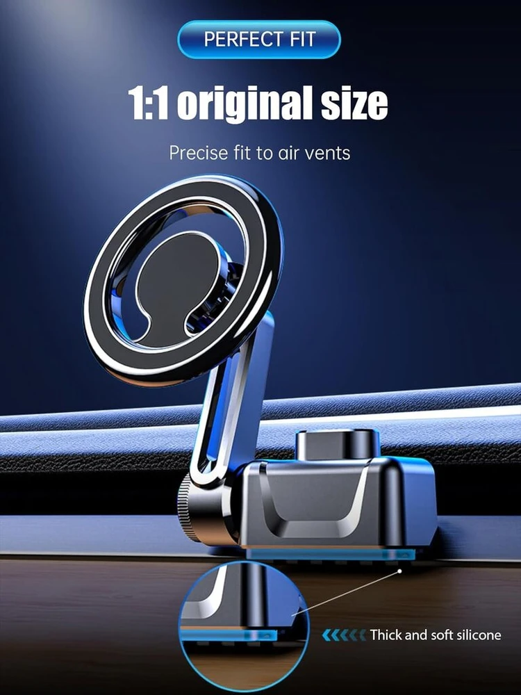 Brimford magnetinis telefono laikiklis tesla modelis 3 modelis y, tinkamas iphone 12/13/14, 360° reguliuojamas, magnetinis telefono laikiklis tesla oro grotelėms, tinkamas magsafe (product 2)