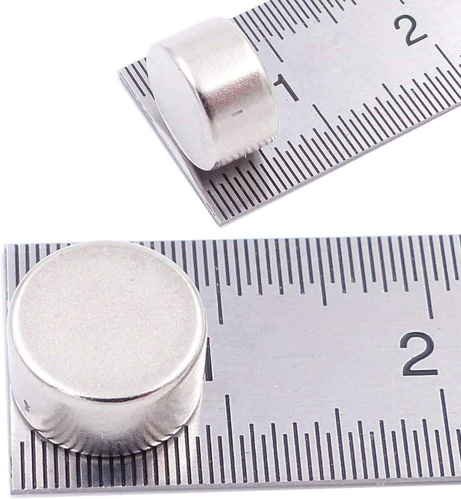 Brudazon 40 mini diskiniai magnetai 9 x 5 mm N52 stipriausio lygio neodimio magnetai itin stiprūs magnetai modeliavimui, nuotraukoms, lentai, skelbimų lentai, šaldytuvui, rankdarbiams, ypač stiprus magnetinis diskas