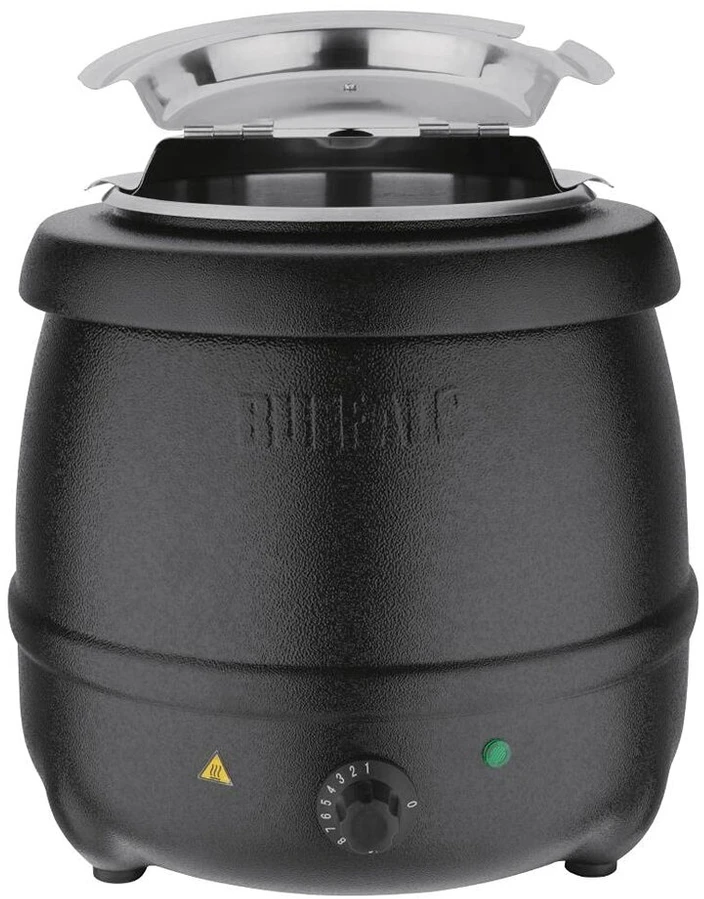 Buffalo Juodas sriubos virdulys 10ltr/360x345mm nerūdijančio plieno elektrinis ąsotis