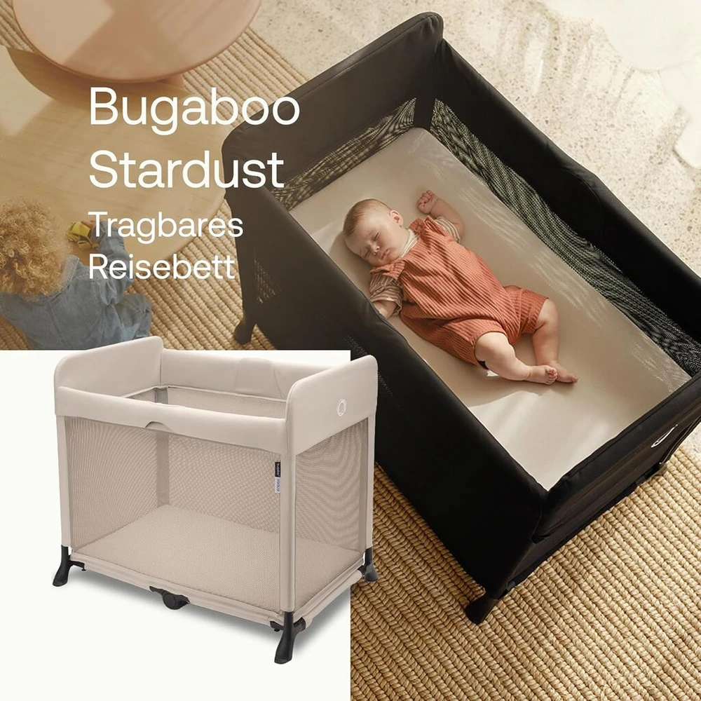 Lova Bugaboo Stardust sulankstoma lovelė-žaidimų palapinė su čiužiniu